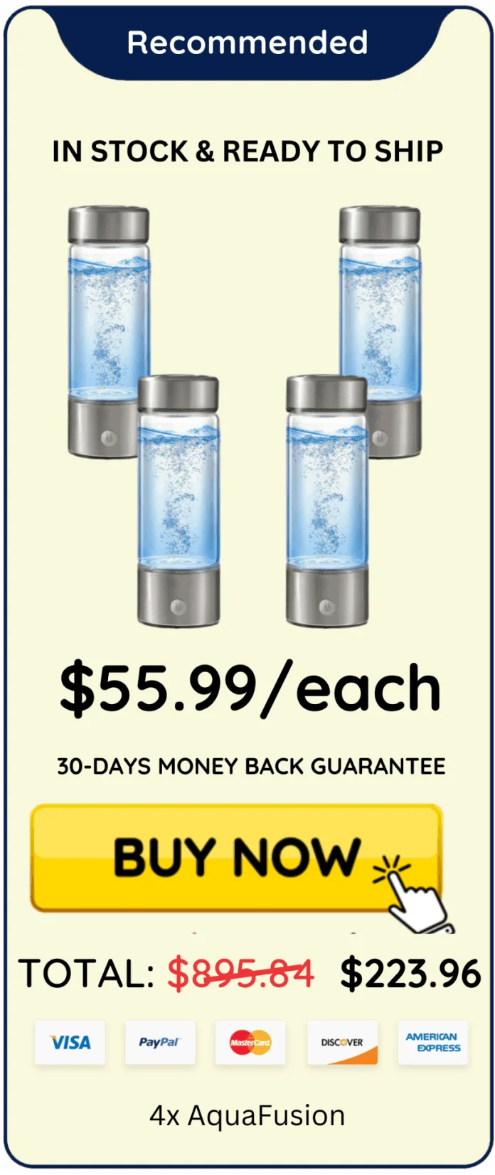 4 aquafusion bottles price